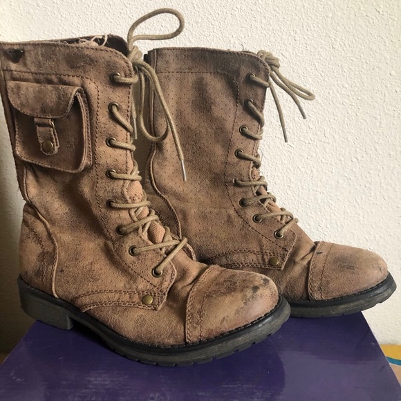 Roxy Shoes - Roxy Ankle Combat Boots